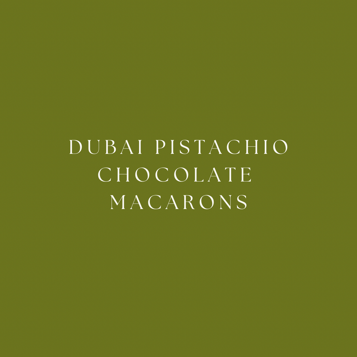 6 Pistachio Chocolate Macarons