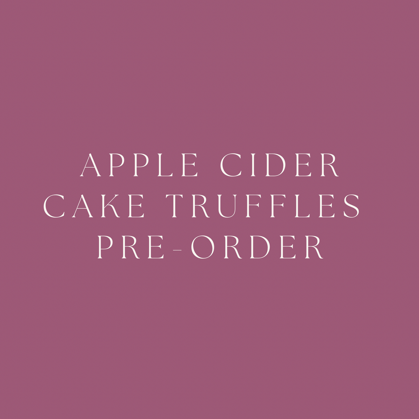Apple Cider Cake Truffles