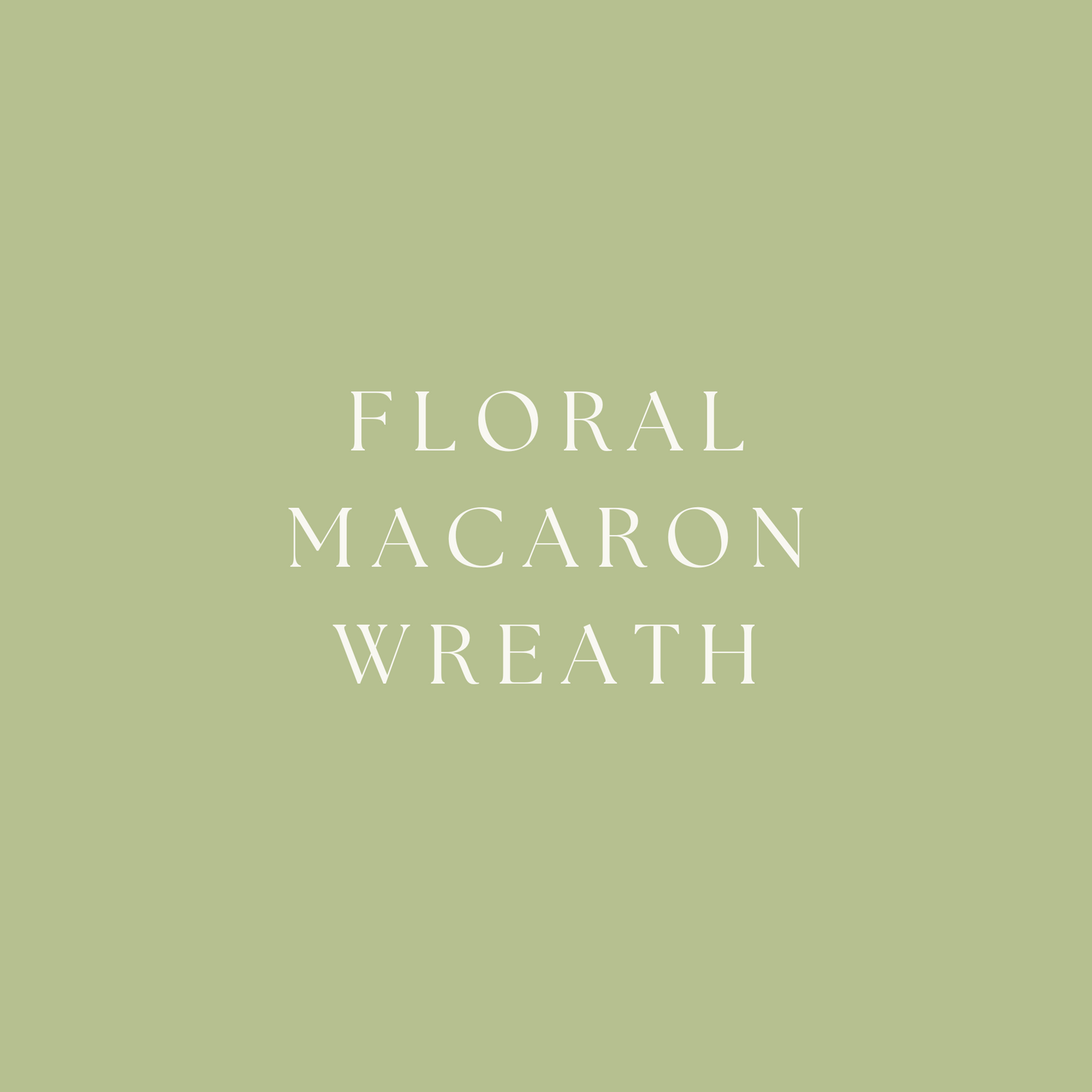 Floral Macaron Wreath