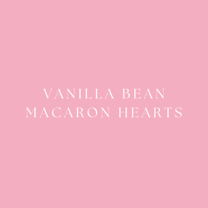 Vanilla Bean Macaron Hearts