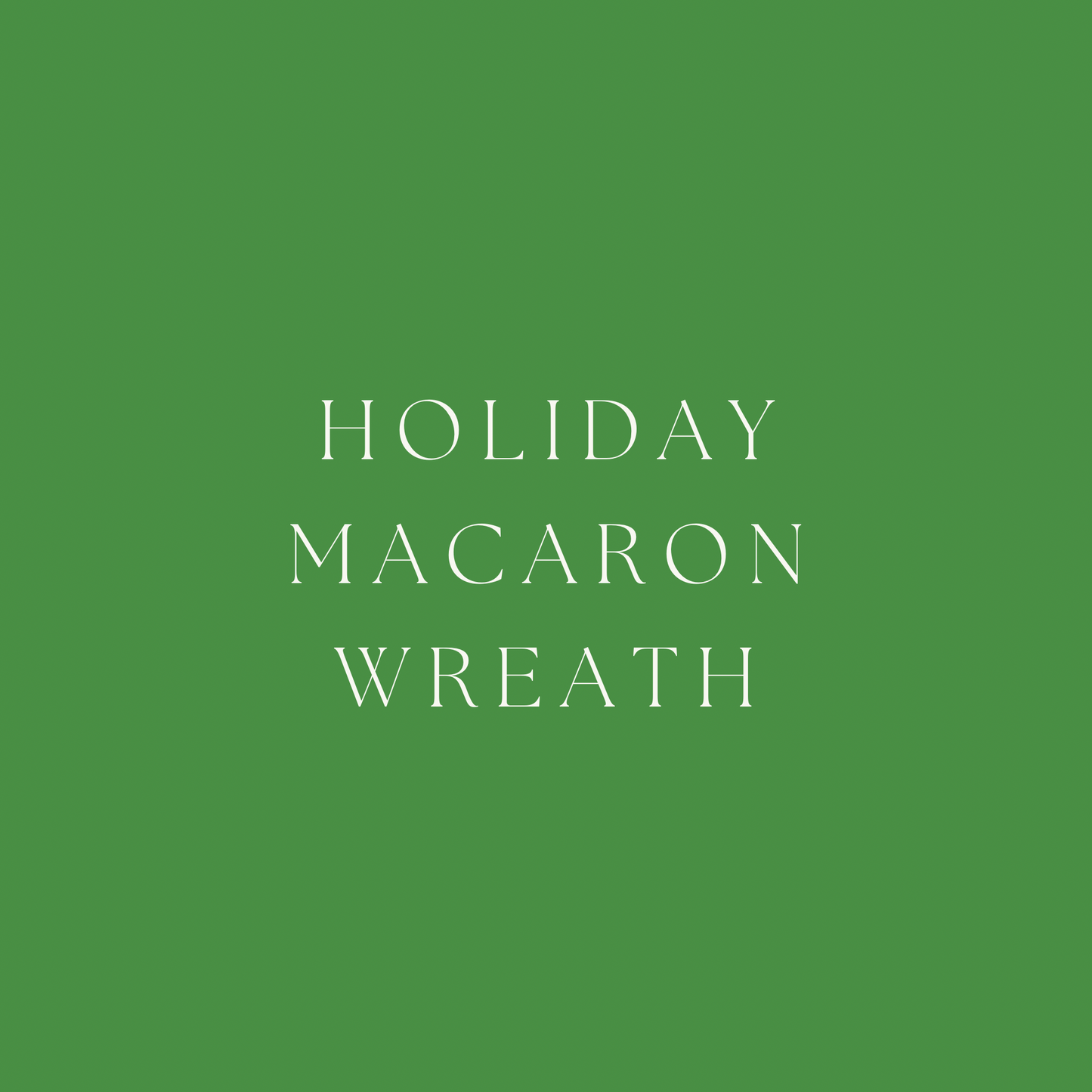Holiday Macaron Wreath