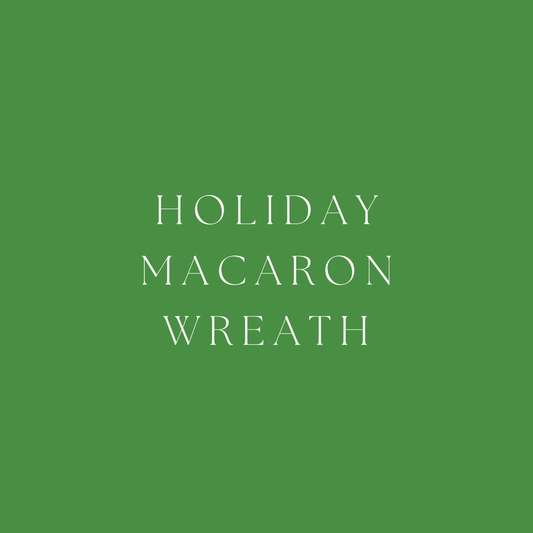 Holiday Macaron Wreath
