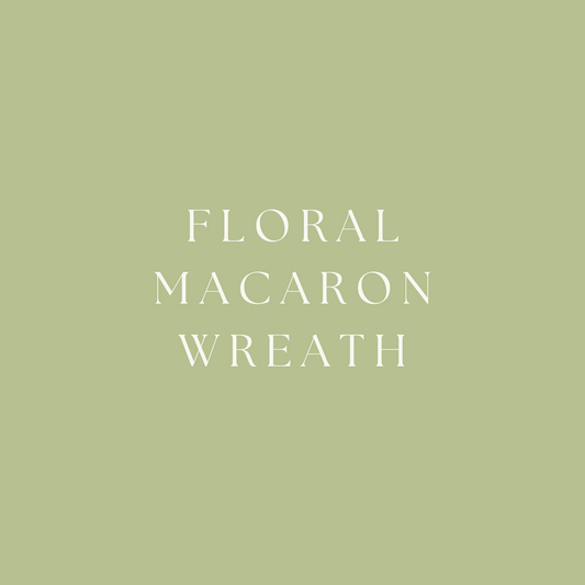 Floral Macaron Wreath
