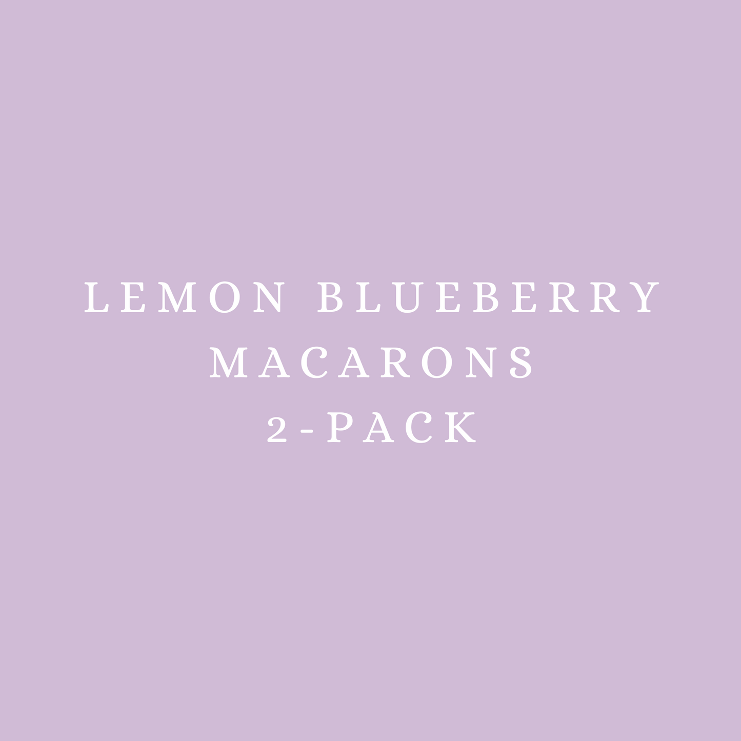 Lemon Blueberry Macarons 2-Pack