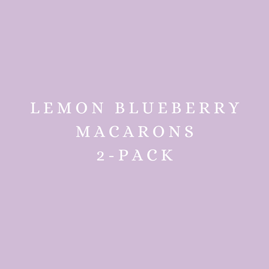 Lemon Blueberry Macarons 2-Pack